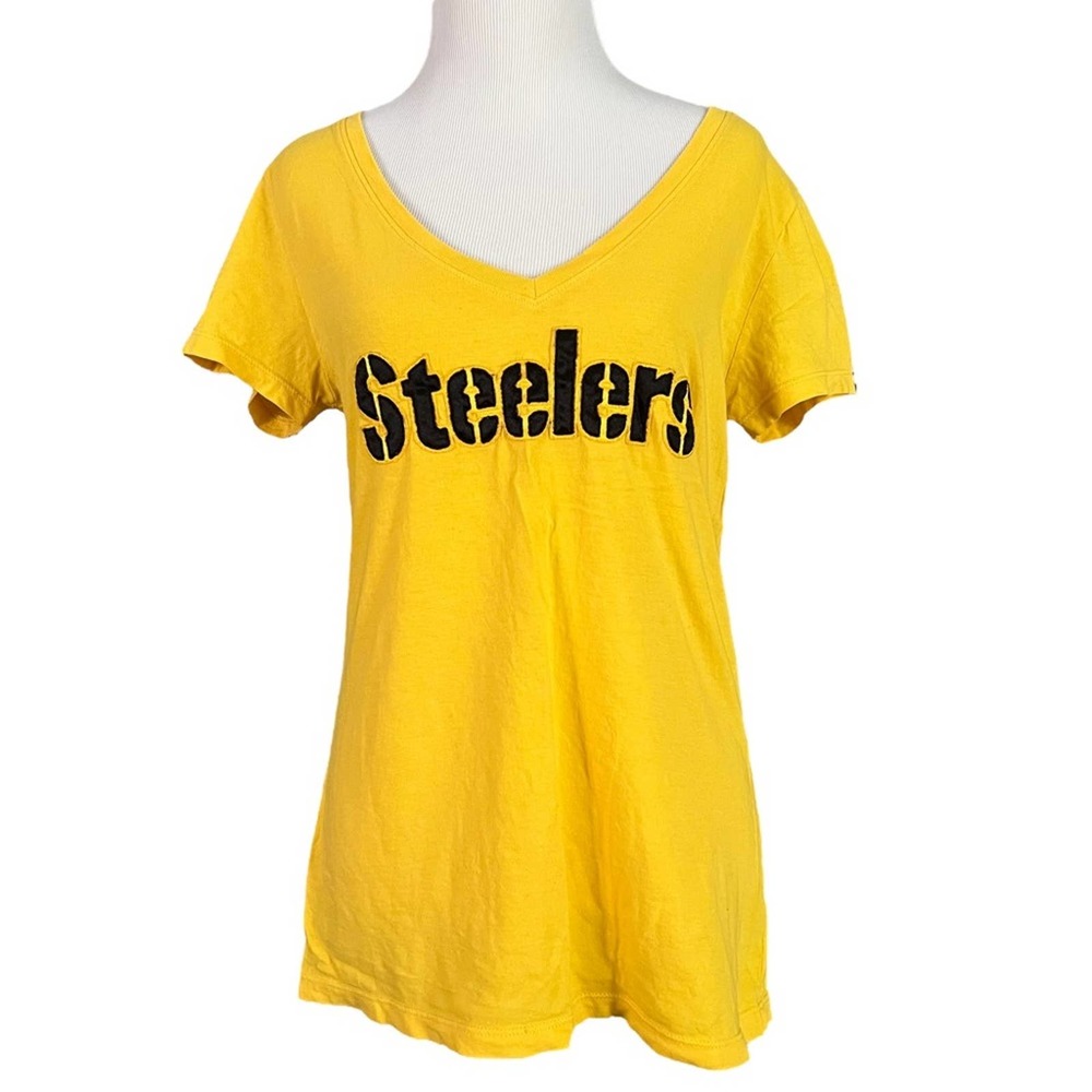 47 Brand Women’s Pittsburgh Steelers V-Neck Tee